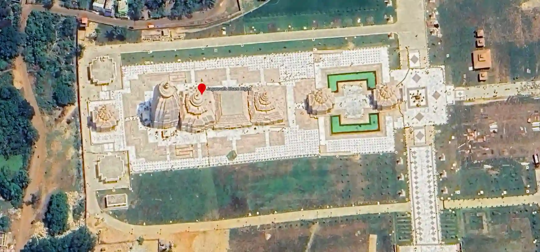 Main Entrance of Digha Jagannath Temple with map location